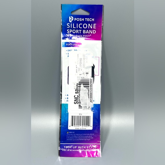 Posh Tech Silicon Sport Band  Apple Watch Replacement Strap - Picture 5 of 5